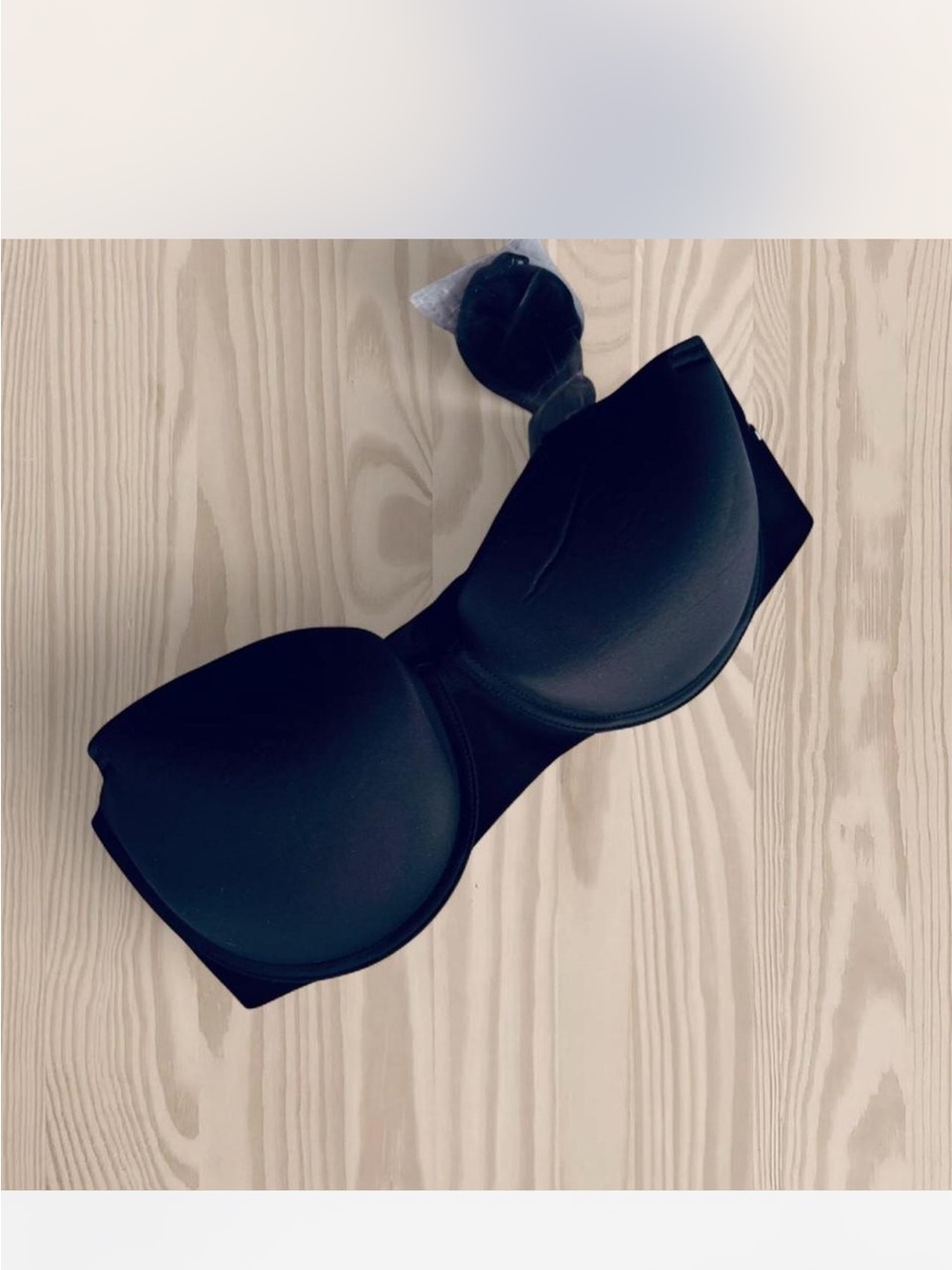 Juicy Couture Black Strapless Molded Cup Bra